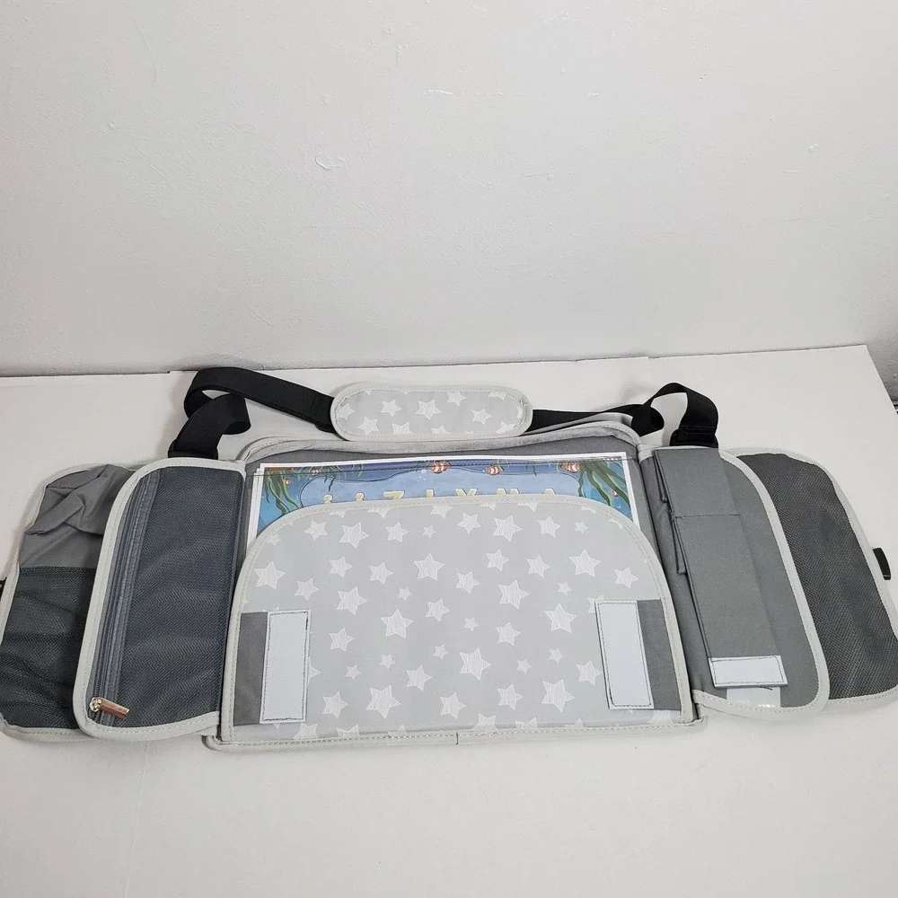 Kids Travel Activity Tote –‎ Stars Print – Learning Board & Book Included